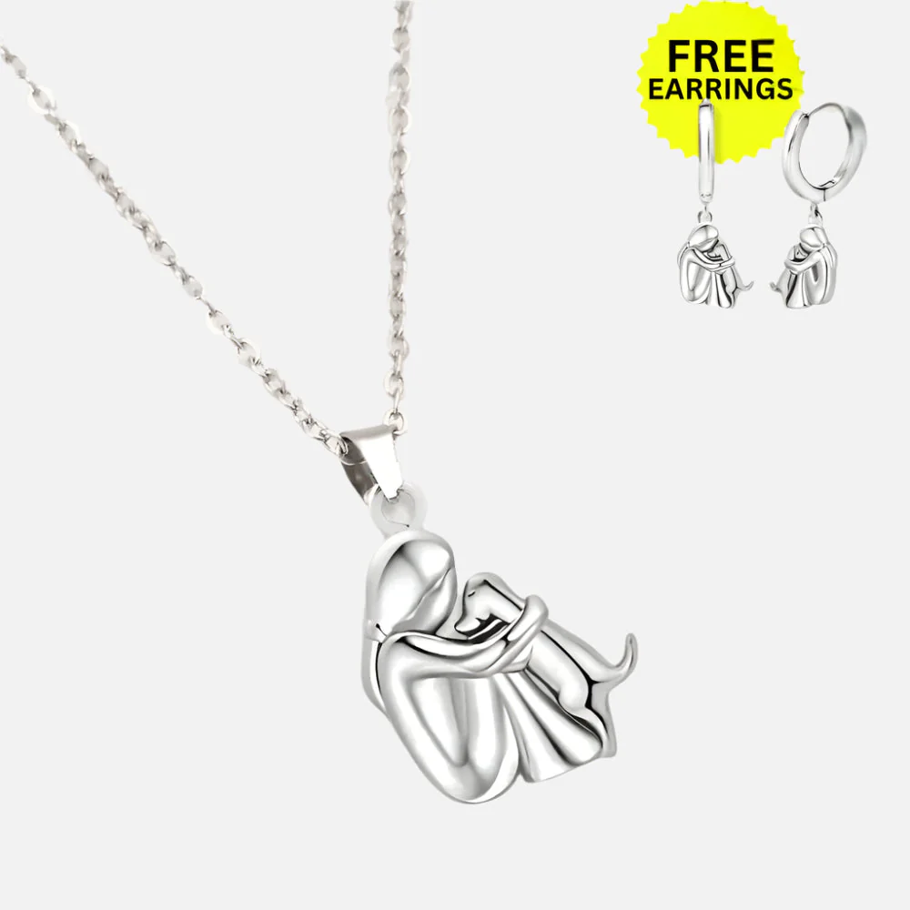 Hug Pendant Necklace with Bonus Earrings – Limited Time Offer - Image 6