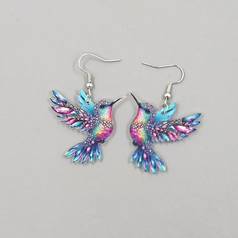 Hummingbird Dangle Earrings - Image 4