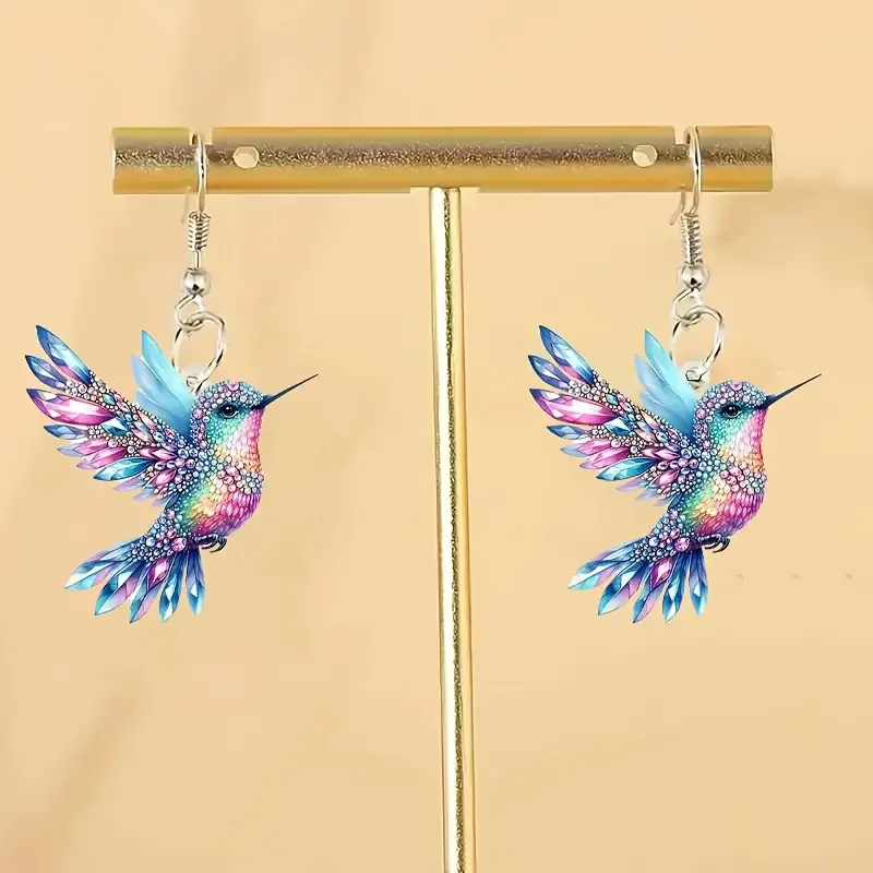 Hummingbird Dangle Earrings - Image 6