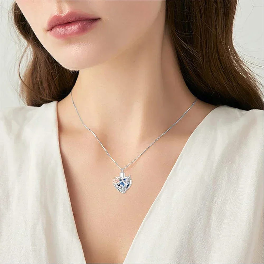 Hummingbird Heart Urn Necklace - Image 3