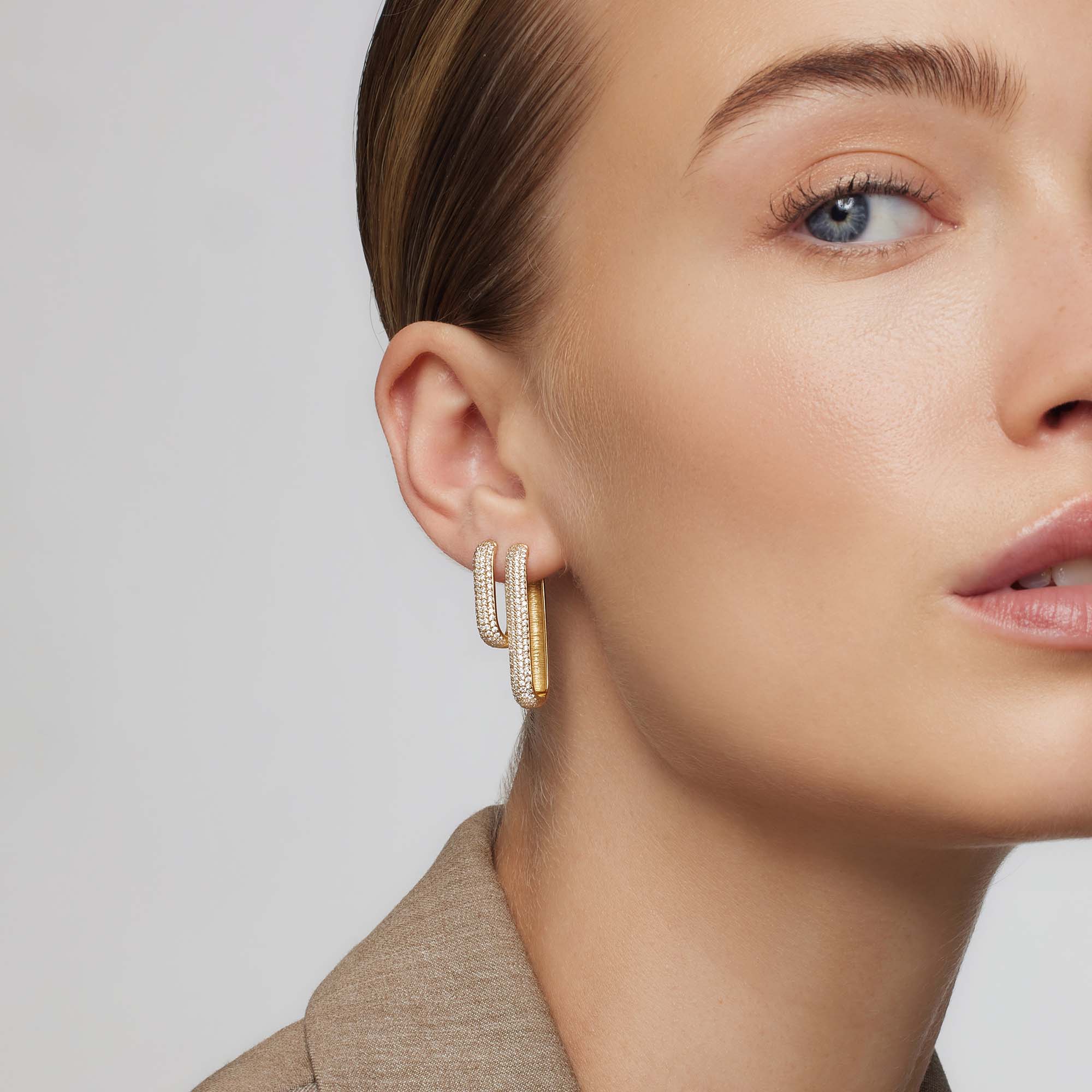 Icon Pavé Hoops | Gold - Image 3