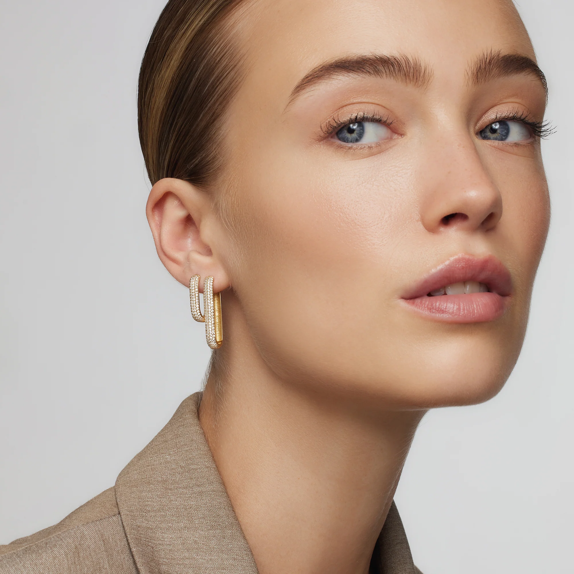 Icon Pavé Hoops | Gold - Image 4