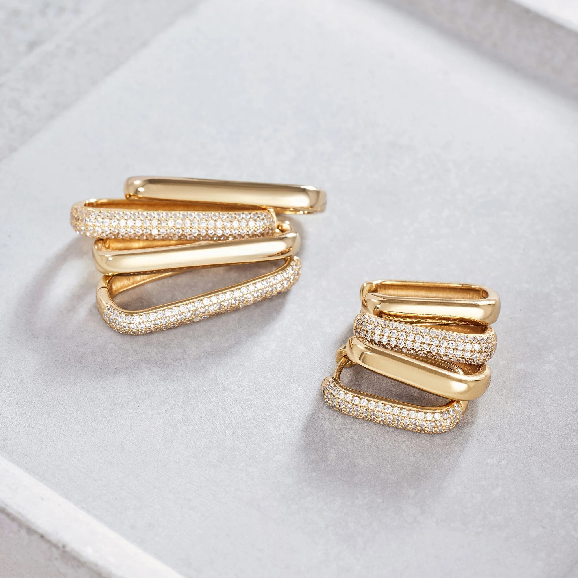 Icon Pavé Hoops | Gold - Image 5