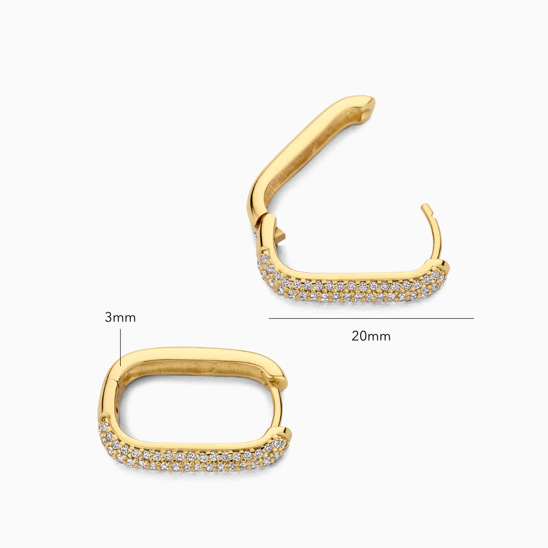 Icon Pavé Hoops | Gold - Image 6