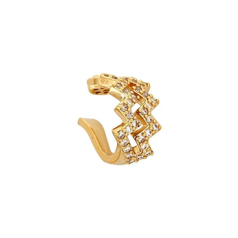 Jessie Zigzag Fist Earrings - Image 3