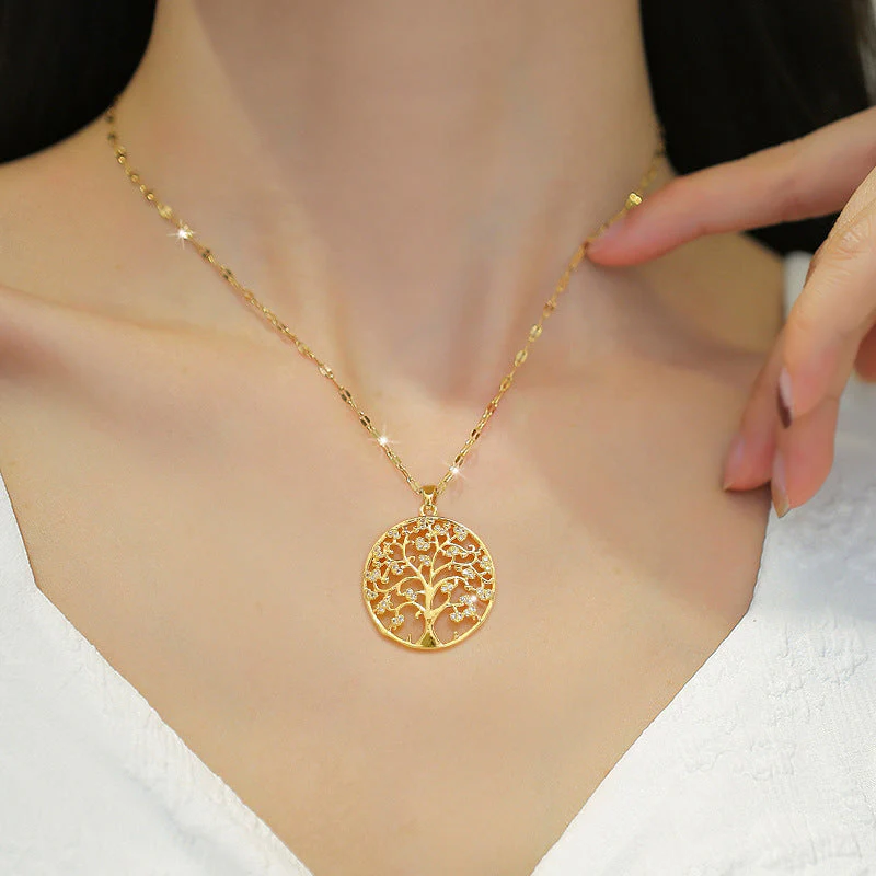Lilia Tree of Life Gold Necklace