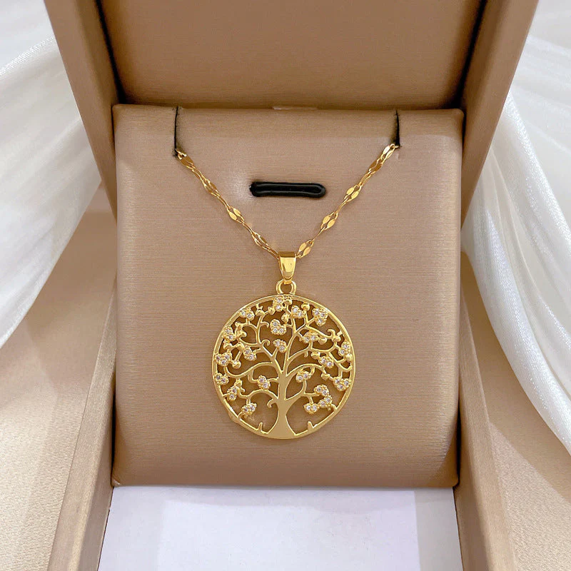 Lilia Tree of Life Gold Necklace - Image 4