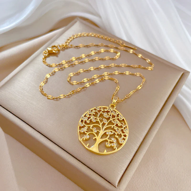 Lilia Tree of Life Gold Necklace - Image 5