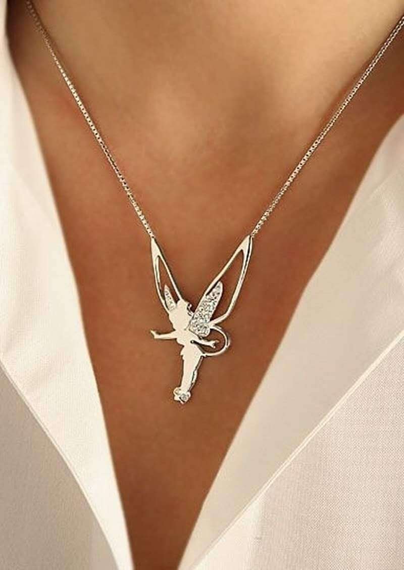 Lucky Fairy Necklace in Silver and Gold - Image 2
