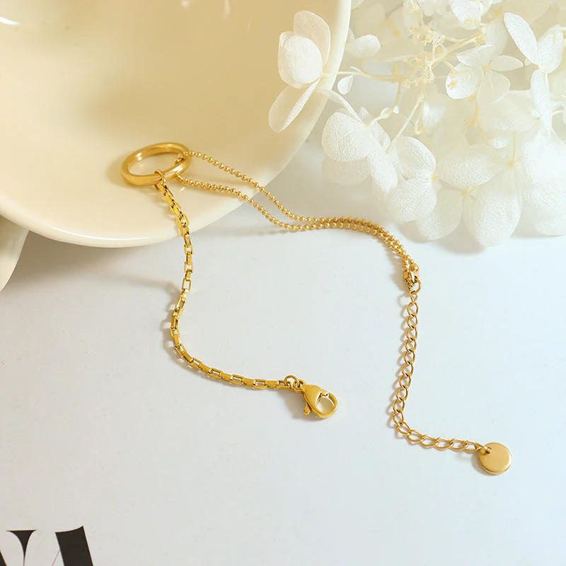 Luria Gold Hoop Bracelet - Image 2