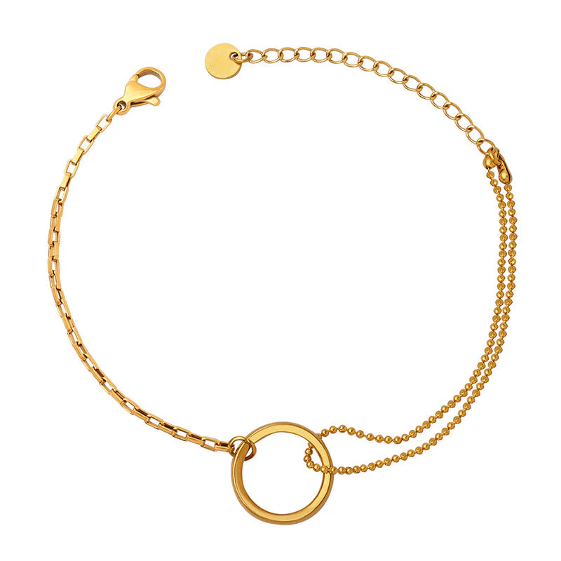 Luria Gold Hoop Bracelet - Image 4