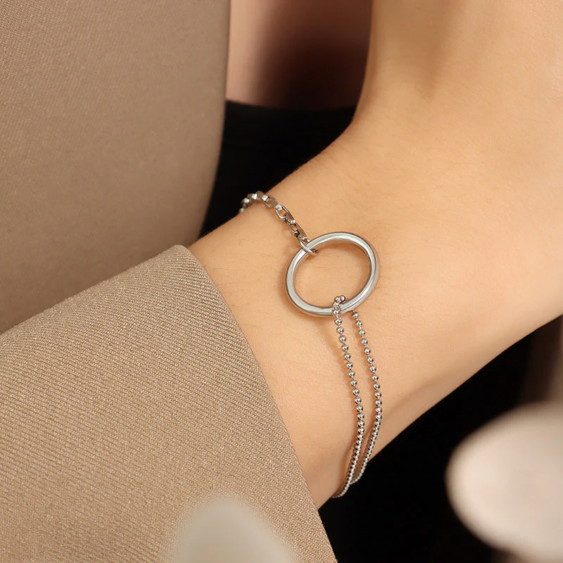 Luria Gold Hoop Bracelet - Image 5