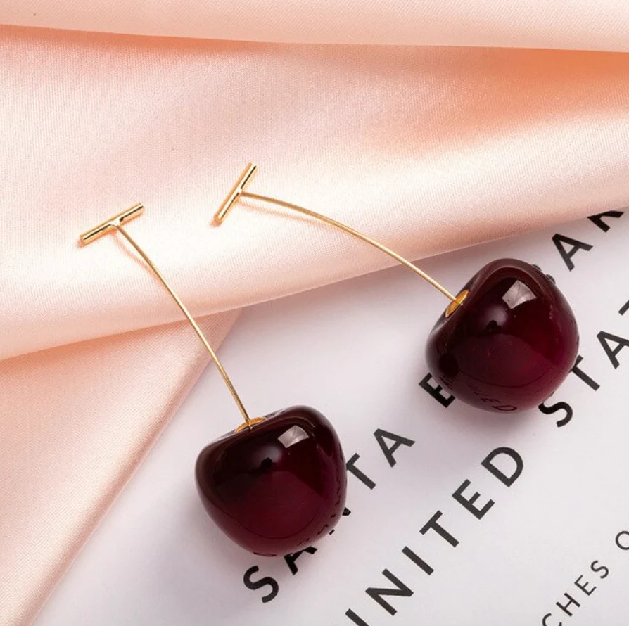 Luxury Red Cherry Earrings