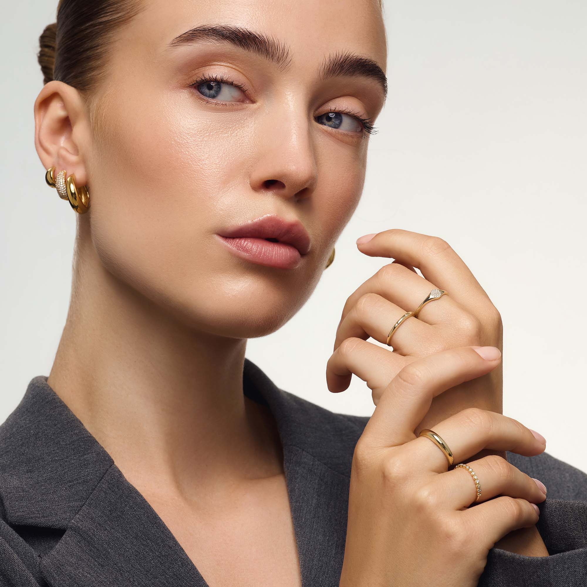 Midi Dome Ring | Gold - Image 4
