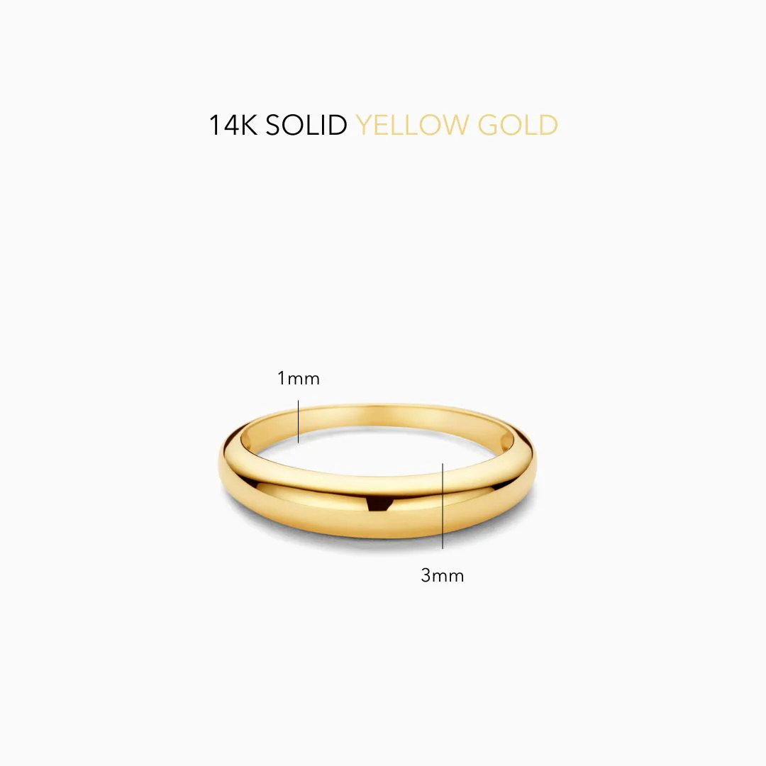 Midi Dome Ring | Gold - Image 7