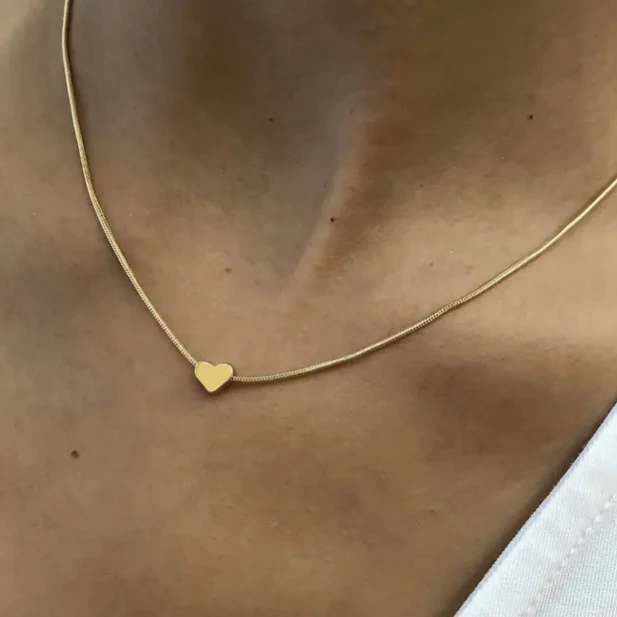 Mini Gold Heart Necklace