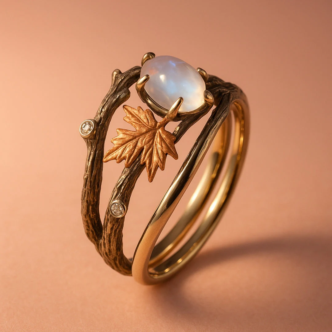 Nature Moonstone Ring - Image 4