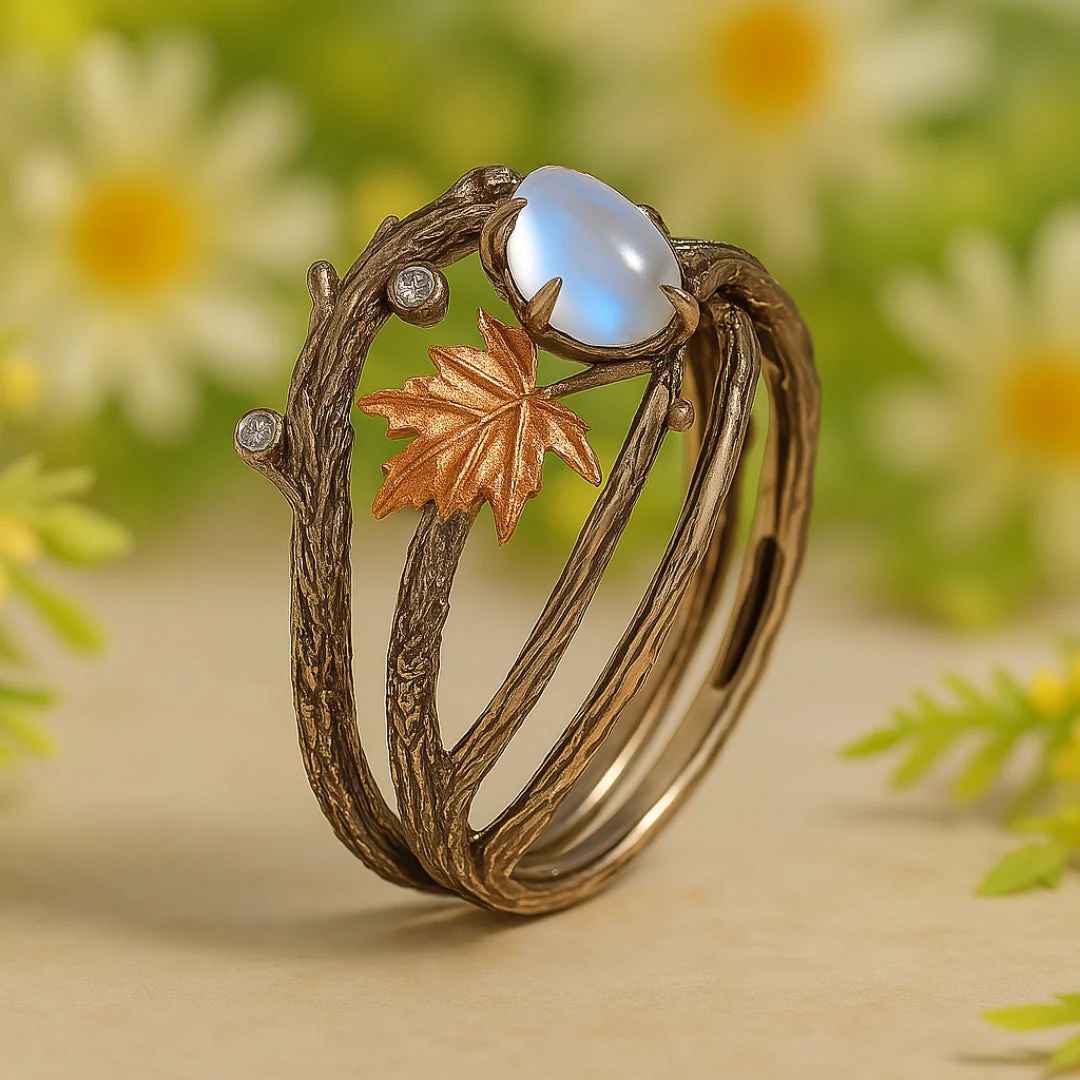 Nature Moonstone Ring - Image 5