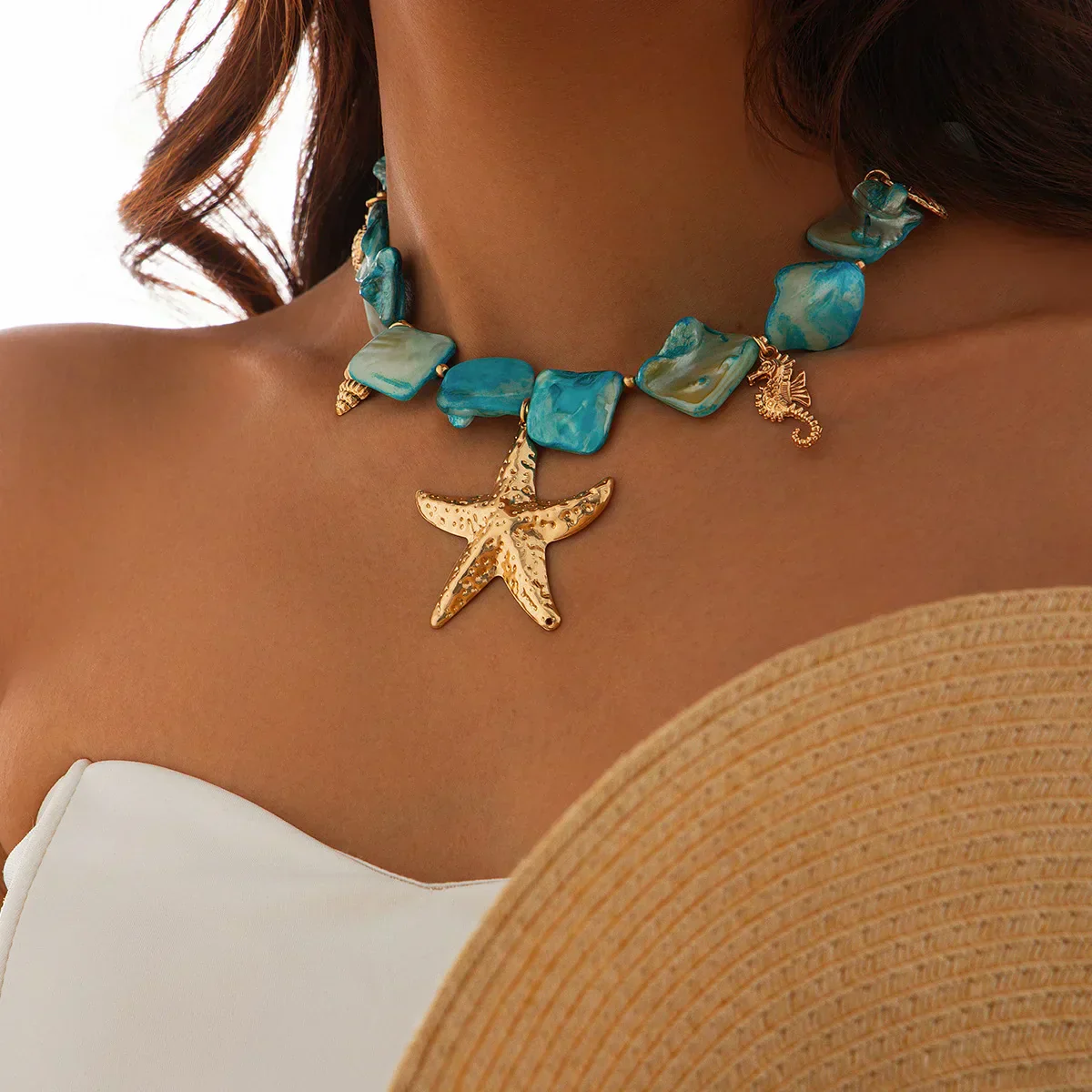 Ocean Dreams Blue Necklace - Image 2