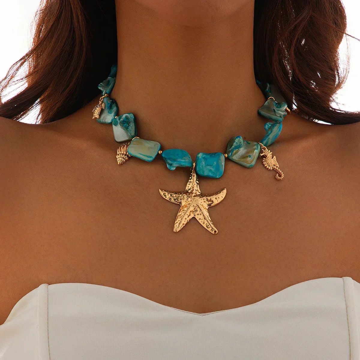 Ocean Dreams Blue Necklace - Image 6