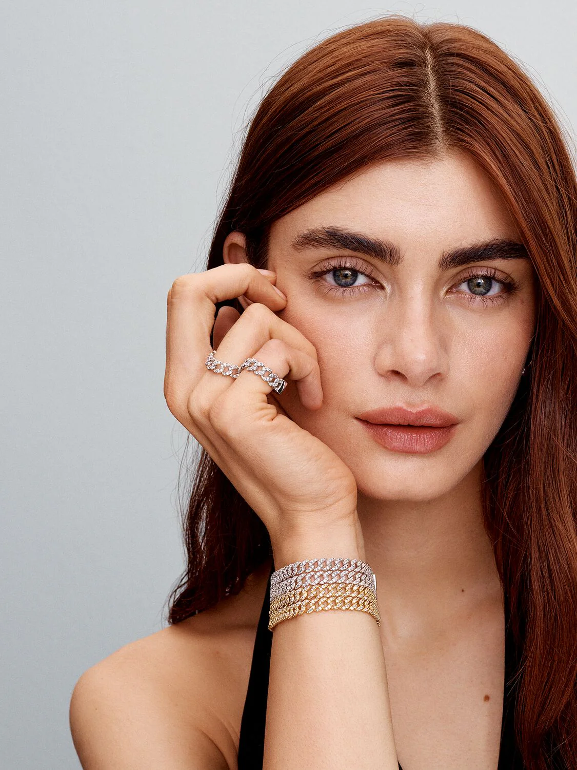 Pave Cuban Bracelet | Gold - Image 4
