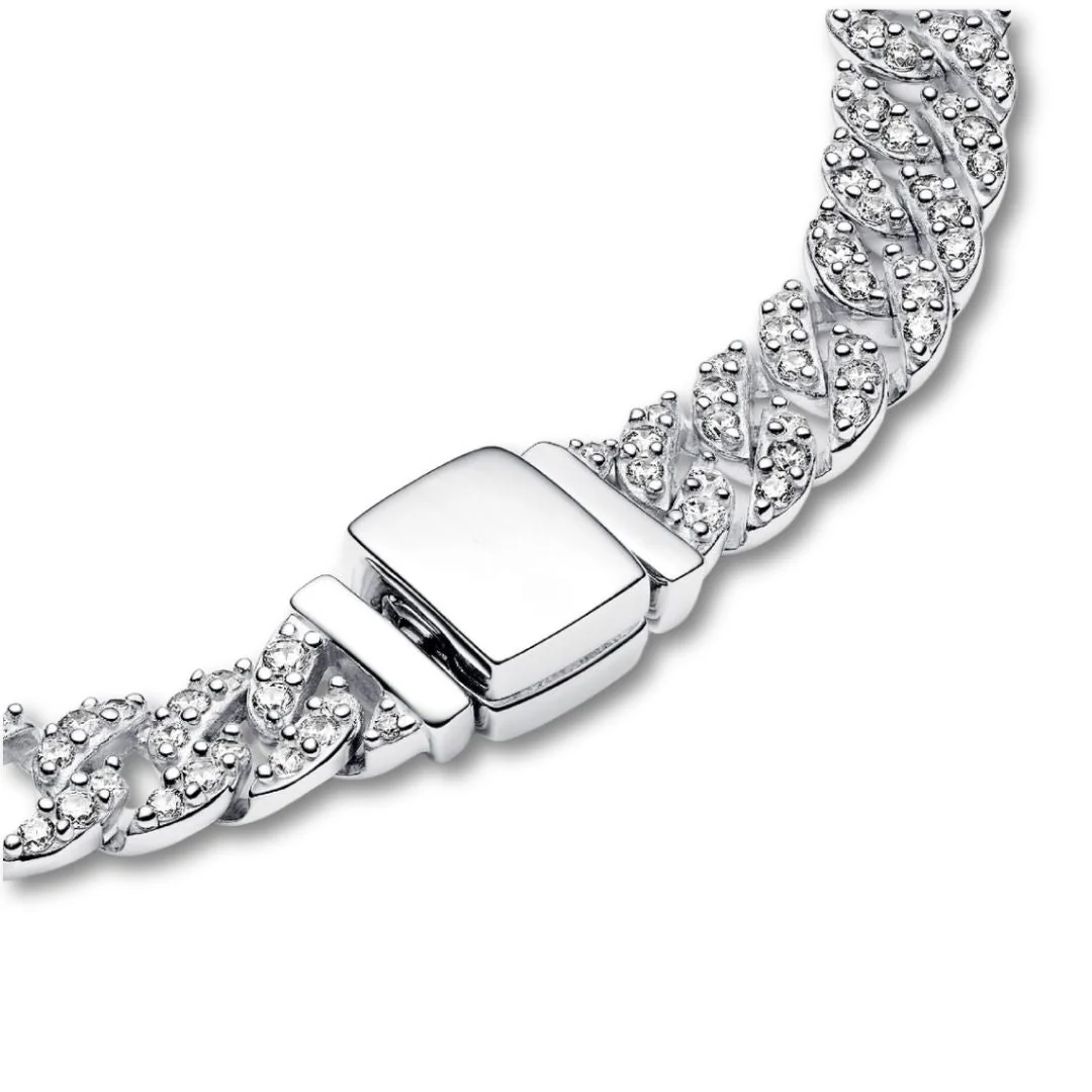 Pave Cuban Bracelet | Gold - Image 7