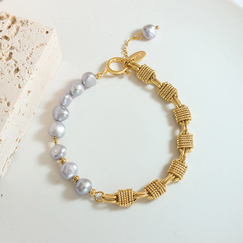Regalia Gold Pearl Bracelet