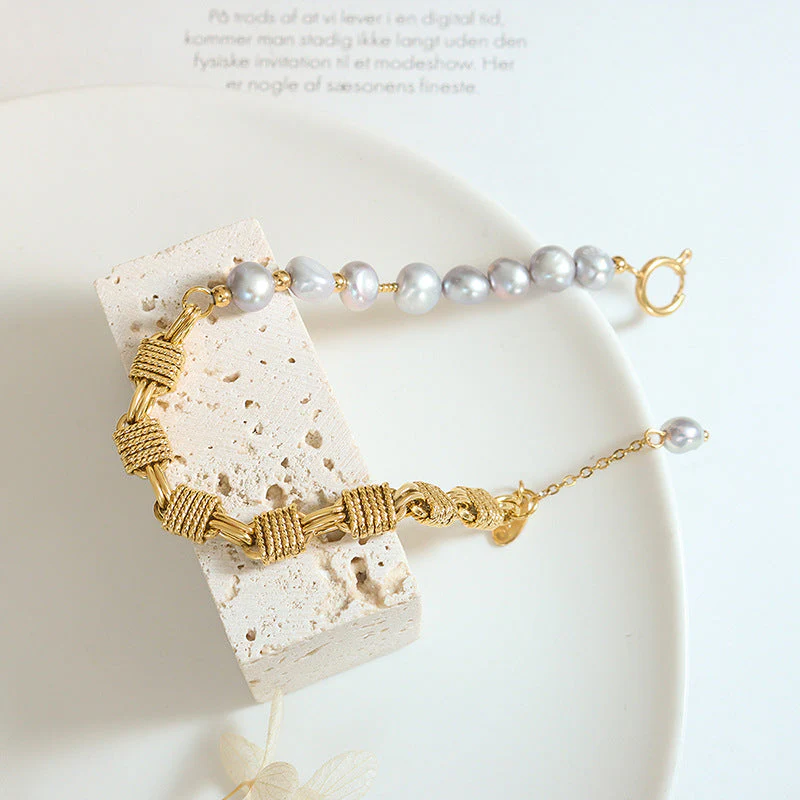 Regalia Gold Pearl Bracelet - Image 4