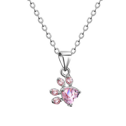 Rose Gold Paw Jewelry Set – 4 Pieces with Zirconia Heart (Ring, Necklace, Earrings, Bracelet) - Image 10