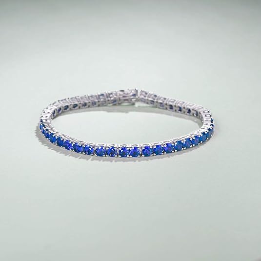 Sapphire Tennis Bracelet | White Gold - Image 4