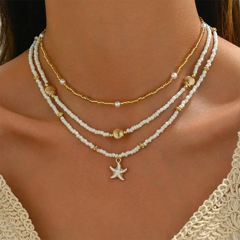 Sea Breeze Necklace with Tropical Pearls - Image 3
