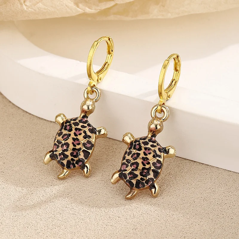 Sea Turtle Huggie Earrings Ocean Charm - Image 6