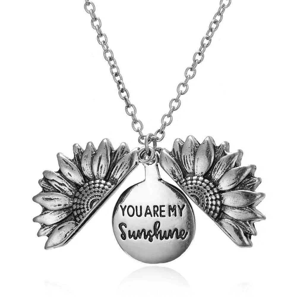 Silver Sunflower Pendant - Image 4
