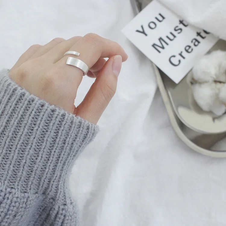 Simple Adjustable 925 Silver Ring - Image 4