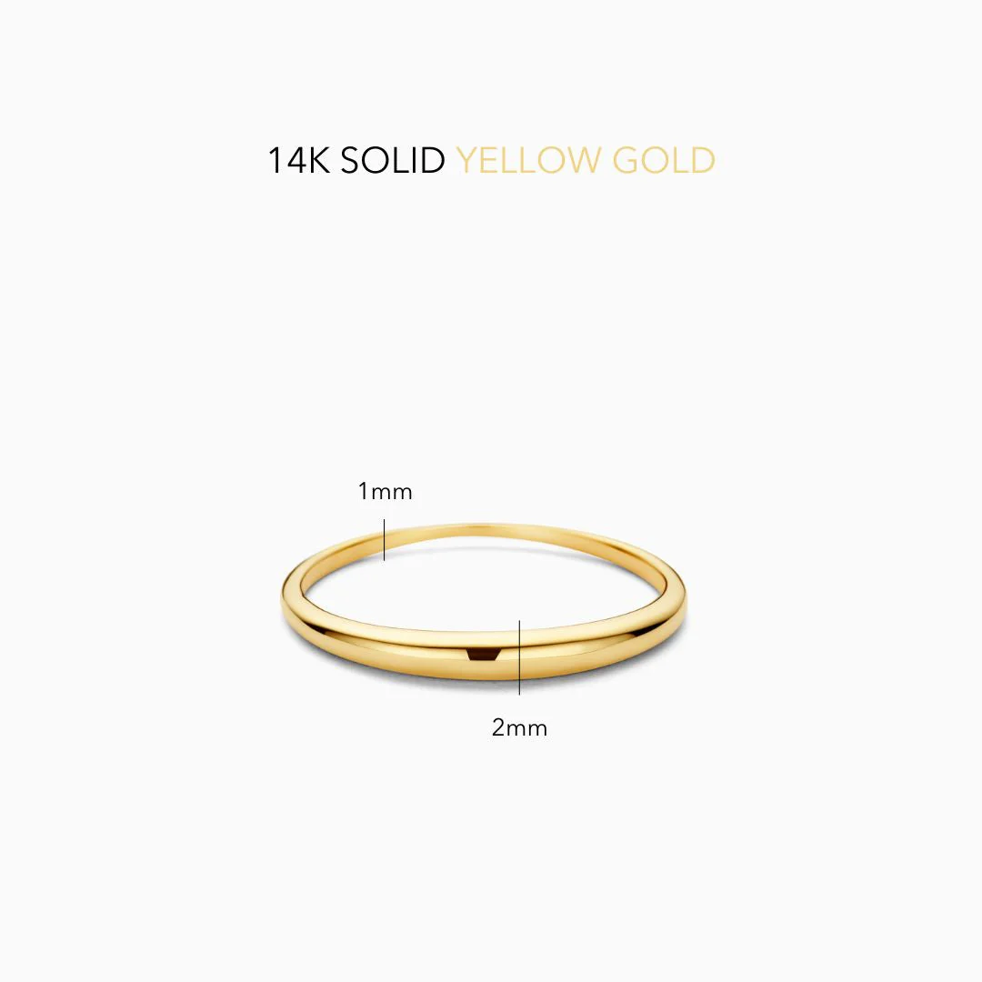 Slim Dome Ring | Gold - Image 6