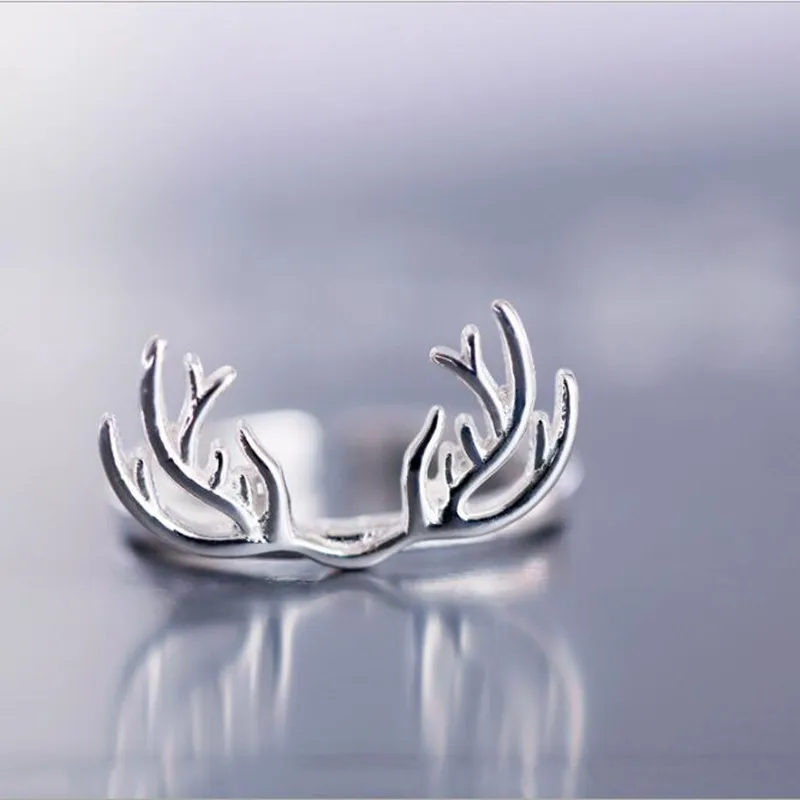 Sterling Silver Antler Ring - Image 3