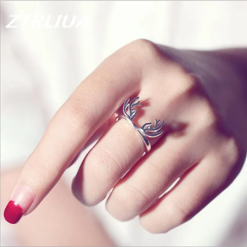 Sterling Silver Antler Ring - Image 4
