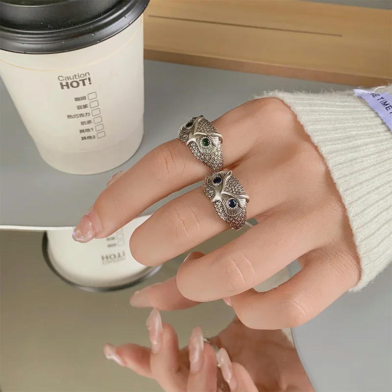 Sterling Silver Owl Ring - Image 3