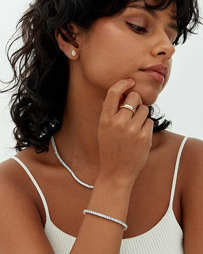 Tennis bracelet | White Gold - Image 3