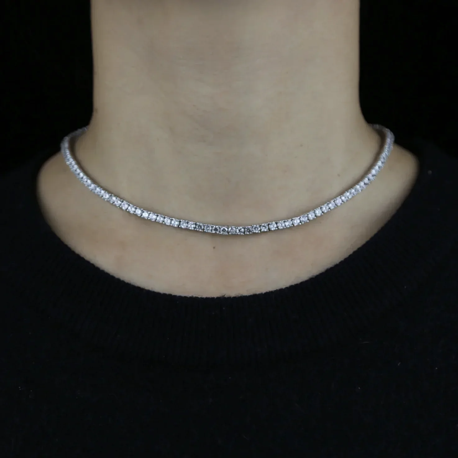 Tennis Chain Necklace - Image 3