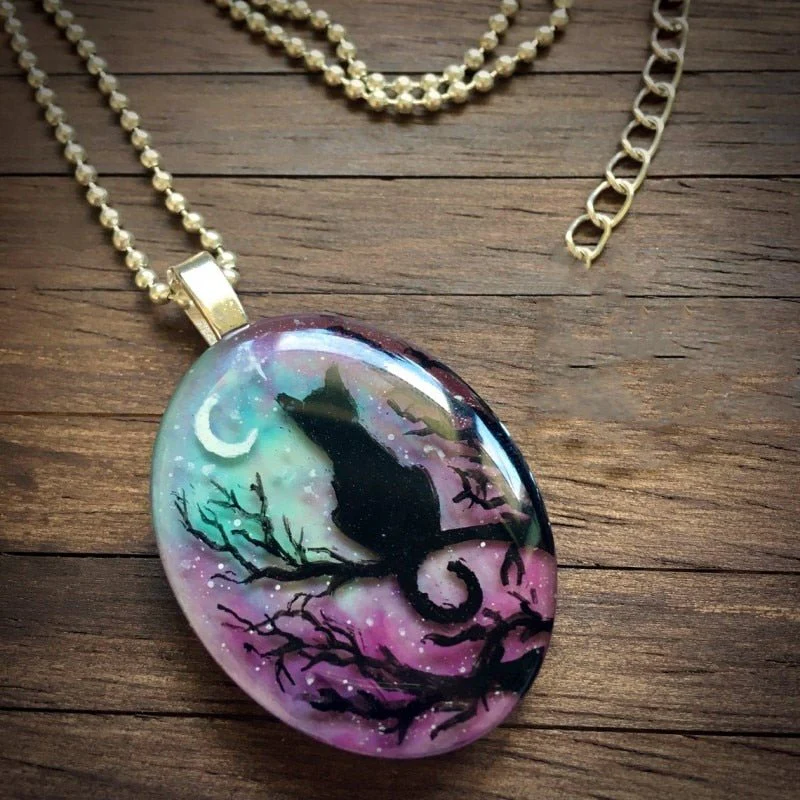 'The starry night' lovely cat necklace - Image 2