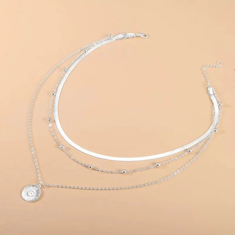Triple 925 Silver Necklace - Image 4