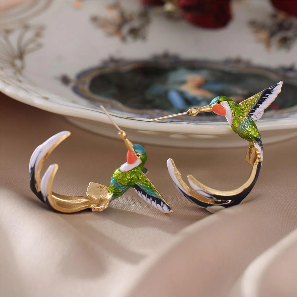Unique Creative Hummingbird Earrings - Image 6