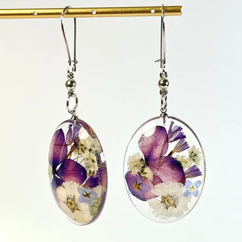 Vintage Crystal Flower Earrings