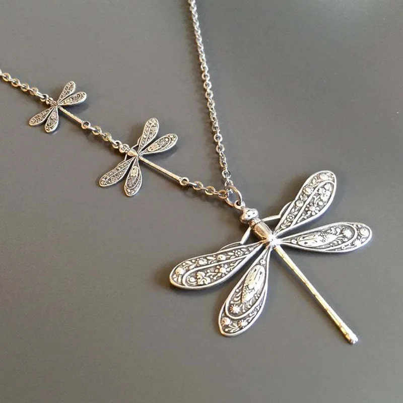 Vintage Dragonfly Necklace – Symbol of Change, Light & Freedom - Image 2