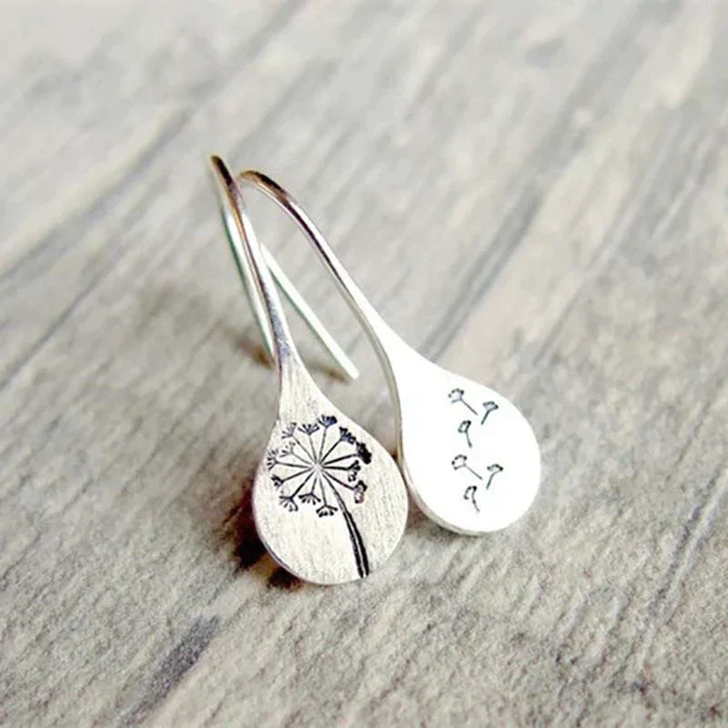 Vintage Flower Earrings in 925 Silver