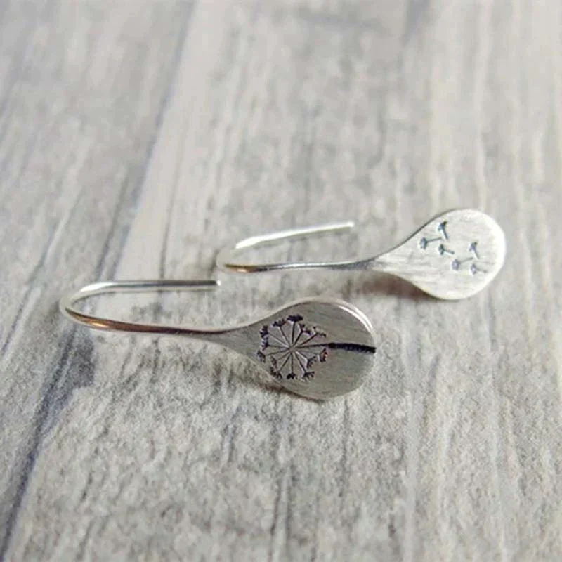 Vintage Flower Earrings in 925 Silver - Image 3