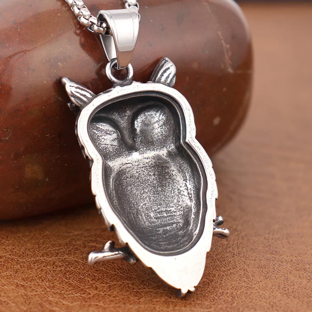Vintage Owl Wisdom Pendant Necklace - Image 3