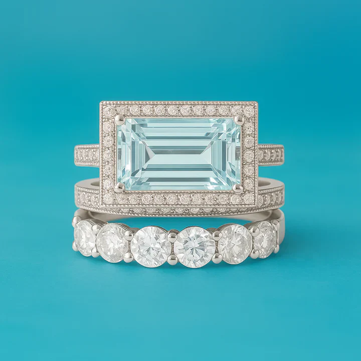 Vintage Silver and Turquoise Ring - Image 3
