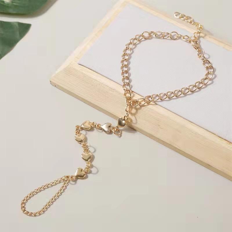 Vivid Hearts Finger Chain Bracelet - Image 2